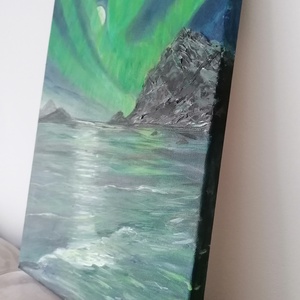 Aurora Borealis  - művészet - festmény - akril - Meska.hu