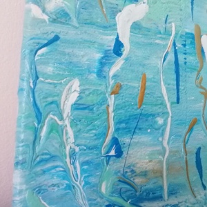 Absztrakt, modern, Fluid Art akril festmény - művészet - festmény - akril - Meska.hu