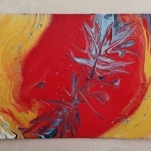 Modern, absztrakt Fluid Art festmény, Művészet, Festmény, Akril, Festészet, MESKA