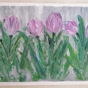 Lila tulipánok - Meska.hu