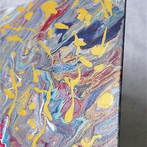 Absztrakt Fluid Art akril festmény - művészet - festmény - akril - Meska.hu