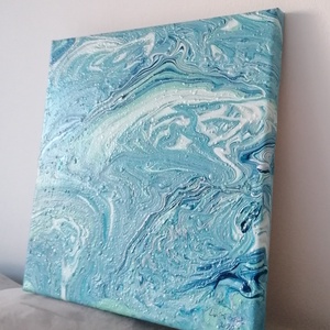 Absztrakt Fluid Art festmény - művészet - festmény - akril - Meska.hu