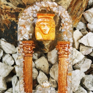 Hathor Egyiptomi szent meditációs Portál, Otthon & Életmód, Dekoráció, Dísztárgy, Ékszerkészítés, Festett tárgyak, MESKA