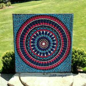 Tengerszem mandala - otthon & életmód - dekoráció - spiritualitás - mandala - Meska.hu