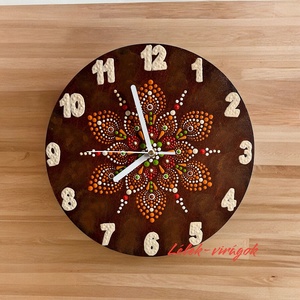 Mandala óra őszi színekben - Meska.hu