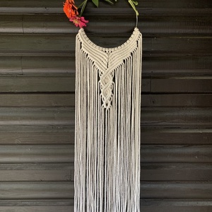 Klasszikus makramé ajtódísz - otthon & életmód - dekoráció - ajtó- és ablak dekoráció - ajtódísz & kopogtató - Meska.hu