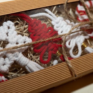 Makramé karácsonyi dobozok - Meska.hu