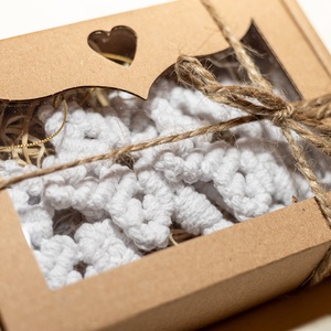 Makramé karácsonyi csillag doboz - karácsony - karácsonyi lakásdekoráció - karácsonyfadíszek - Meska.hu