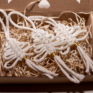 Makramé kis karácsonyfa - Meska.hu