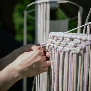 Makramé lámpa workshop ajándékutalvány - diy (csináld magad) - workshop & tanfolyam - Meska.hu