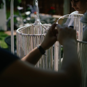 Makramé lámpa workshop ajándékutalvány - diy (csináld magad) - workshop & tanfolyam - Meska.hu