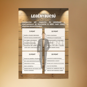 Digitális legénybúcsús kihíváslista - Meska.hu