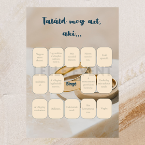 Digitális esküvői játék - Bingo, Művészet, Grafika & Illusztráció, Digitális, Fotó, grafika, rajz, illusztráció, MESKA