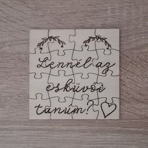 Tanúfelkérő puzzle - Meska.hu