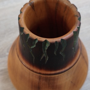 Fa esztergált váza - otthon & életmód - virágdekoráció - virágtartó - váza - Meska.hu