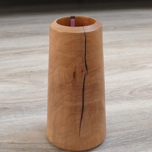 Epoxyval kiöntött fa váza - otthon & életmód - virágdekoráció - virágtartó - váza - Meska.hu