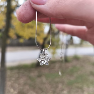 Lótusz medál ezüstből  - Meska.hu