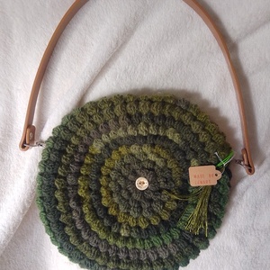 Egyedi horgolt crossbody, válltáska, Táska & Tok, Kézitáska & válltáska, Válltáska, Horgolás, MESKA