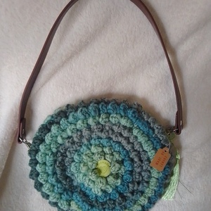 Egyedi horgolt crossbody, válltáska, Táska & Tok, Kézitáska & válltáska, Válltáska, Horgolás, MESKA