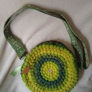 Egyedi horgolt crossbody, válltáska, Táska & Tok, Kézitáska & válltáska, Válltáska, Horgolás, MESKA
