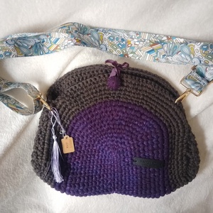 Egyedi horgolt crossbody, válltáska, Táska & Tok, Kézitáska & válltáska, Válltáska, Horgolás, MESKA