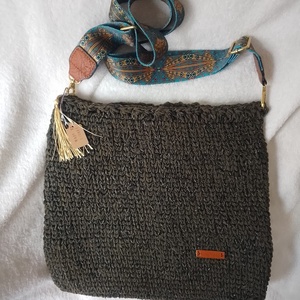 Egyedi horgolt crossbody, válltáska, Táska & Tok, Kézitáska & válltáska, Válltáska, Horgolás, MESKA