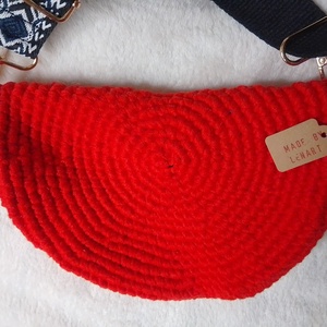 Egyedi horgolt crossbody, válltáska, övtáska - táska & tok - övtáska - Meska.hu