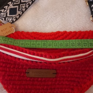 Egyedi horgolt crossbody, válltáska, övtáska - táska & tok - övtáska - Meska.hu