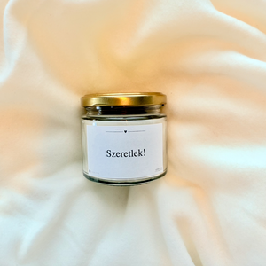 Lenature 100% szójagyertya EGYEDI, személyre szabható FELIRATTAL - karácsony - karácsonyi lakásdekoráció - karácsonyi illatgyertya, mécses - Meska.hu