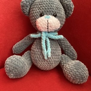 Horgolt amigurumi Barnabás maci - játék & sport - plüssállat & játékfigura - maci - Meska.hu