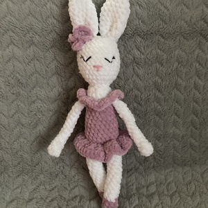 Horgolt amigurumi Borka balerina nyuszi - játék & sport - plüssállat & játékfigura - nyuszi - Meska.hu