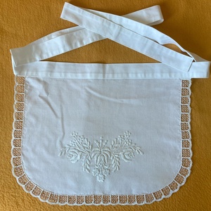 Hímzett kötény, Otthon & Életmód, Konyhafelszerelés, tálalás, Konyhai textil, Kötény, Hímzés, Varrás, MESKA