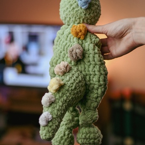 Dínó nyunyóka kicsi minta - diy (csináld magad) - szabásminta, útmutató - horgolási minta - Meska.hu