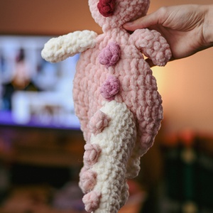 Dínó nyunyóka nagy minta - diy (csináld magad) - szabásminta, útmutató - horgolási minta - Meska.hu