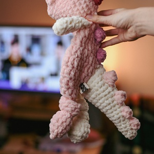 Dínó nyunyóka nagy minta - diy (csináld magad) - szabásminta, útmutató - horgolási minta - Meska.hu