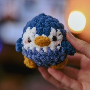 Bubi pingvin - játék & sport - plüssállat & játékfigura - madár - Meska.hu