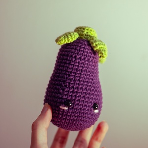 Padlizsán  - játék & sport - plüssállat & játékfigura - más figura - Meska.hu