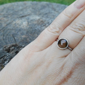 Ezüst Füstkvarc gyűrű -  - Meska.hu