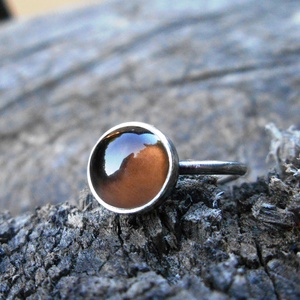 Ezüst Füstkvarc gyűrű -  - Meska.hu