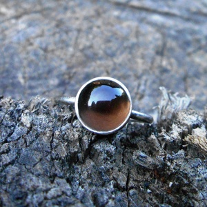 Ezüst Füstkvarc gyűrű -  - Meska.hu