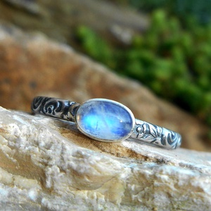 Ezüst Holdkő gyűrű -  - Meska.hu