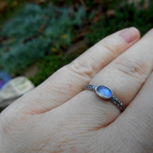 Ezüst Holdkő gyűrű -  - Meska.hu