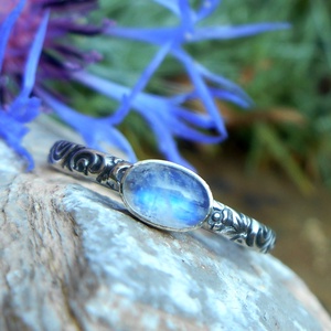 Ezüst Holdkő gyűrű -  - Meska.hu