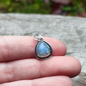 Ezüst Holdkő medál - ékszer - nyaklánc - medál - Meska.hu