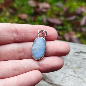 Ezüst Holdkő medál - ékszer - nyaklánc - medál - Meska.hu