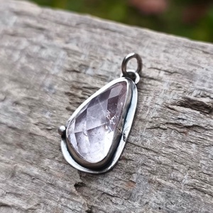 Ezüst Kunzit medál, Ékszer, Nyaklánc, Medál, Ékszerkészítés, Ötvös, MESKA