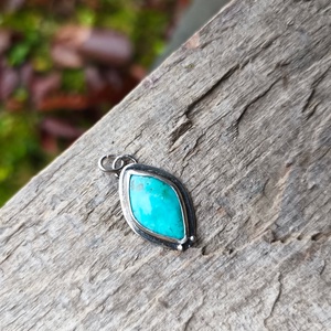 Ezüst Türkiz medál - ékszer - nyaklánc - medál - Meska.hu