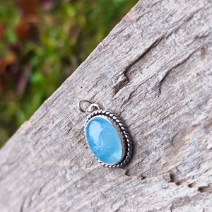 Ezüst Akvamarin medál - ékszer - nyaklánc - medál - Meska.hu