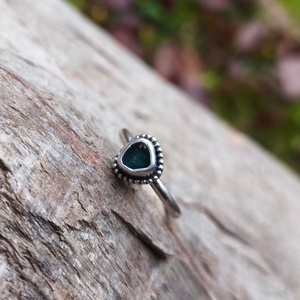 Ezüst Turmalin gyűrű - ékszer - gyűrű - szoliter gyűrű - Meska.hu