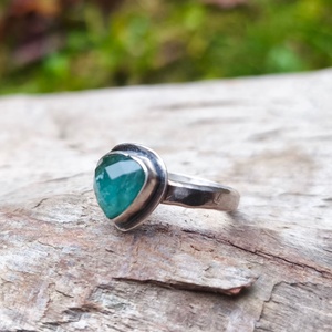 Ezüst Turmalin gyűrű - ékszer - gyűrű - szoliter gyűrű - Meska.hu